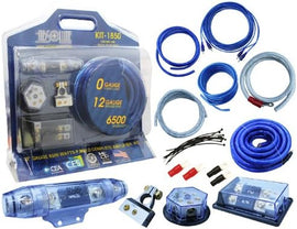 Absolute KIT-1850 Complete 0 Gauge Pro Series Amplifier Installation Kit for any Car Truck RV or Boat