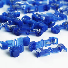 Load image into Gallery viewer, 100 Pcs 3M 952 T-TAP Quick Disconnect Wire Connector Blue 16-14 Ga Gauge Terminal