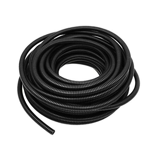 American Terminal Black 50' Feet 3/8 Split Loom Tubing Wire Conduit Hose Cover Auto Home Marine