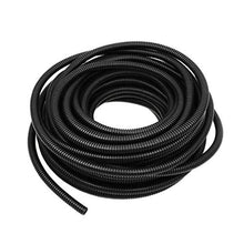 Charger l&#39;image dans la galerie, American Terminal Black 50&#39; Feet 3/8 Split Loom Tubing Wire Conduit Hose Cover Auto Home Marine