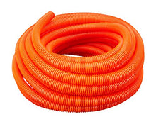 Load image into Gallery viewer, American Terminal 1/2&quot; Dia. x 100 ft, Orange Flexible Polyethylene Corrugated (PE) Split Tubing Wire Loom