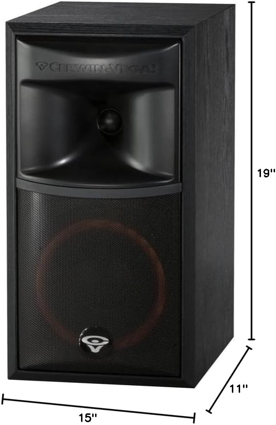 2 Cerwin Vega XLS-6 6.5" 2-Way Bookshelf Speakers