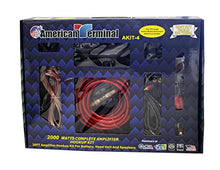 Charger l&#39;image dans la galerie, American Terminal AKIT-4 4 Gauge 2000W P.M.P.O Complete Amplifier Hookup Kit