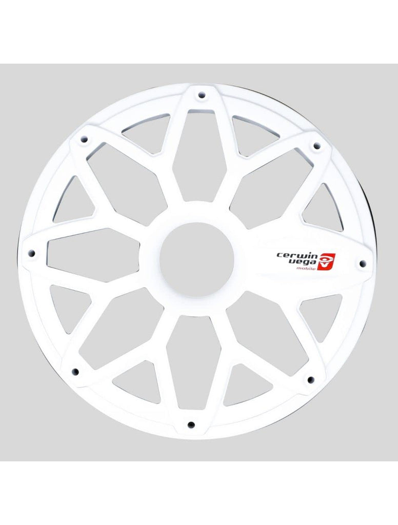 Cerwin Vega SM8FWW 8" RPM Stroker Series Flush Mount Speaker Grilles with Powder Coating (White, Pair)