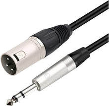 Load image into Gallery viewer, MR DJ CQSXM25 25&#39; Pro PA DJ Karaoke XLR Male to 1/4&quot; TRS Stereo Male Plug Audio Balanced Microphone Cable