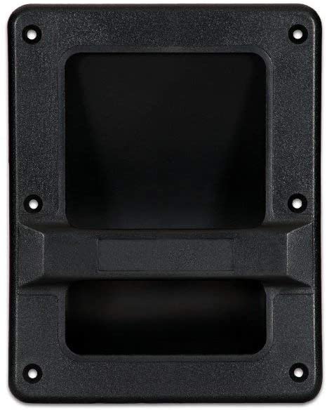 MR DJ HND97 9" X 7" Speaker Cabinet Plastic Bar Handles Black Recessed Heavy Duty