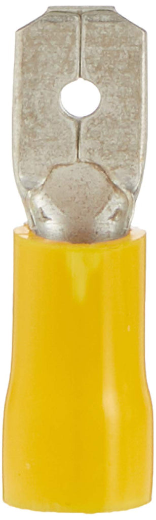 Install Bay YVMD250 Yellow Vinyl Male Quick Disconnect 12-10 Gauge .250