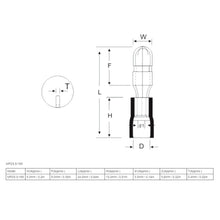 Load image into Gallery viewer, American Terminal E-BVLMYV-100 Male Bullet Plug Connectors