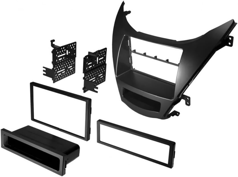 Single/Double DIN Car dash Install Kit fit 2011-2013 Hyundai Elantra & Harness