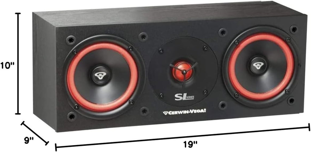 Cerwin Vega SL-25C Dual 5 1/4" 150 Watt Center Channel Speaker Home Theater