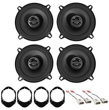 Charger l&#39;image dans la galerie, 2 Pair ALPINE S-S50 170 Watt 5.25&quot; 5 1/4&quot; Coaxial 2-Way Speakers Bundle With METRA 72-5512 Harness Connector &amp; METRA 82-5600 5.25&quot; To 6 x 8&quot; Replacement Brackets Compatible with 1991-Up Ford