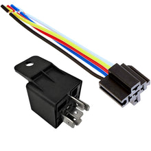 Load image into Gallery viewer, 1 Pack Car Auto Truck 12V 12 Volt DC 40A AMP Relay &amp; Socket SPDT 5Pin Bosch Style