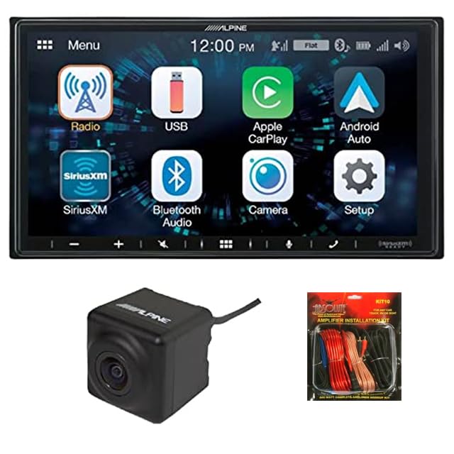 Alpine ILX-W670 7" Digital Multimedia Receiver+ HCE-C1100 Camera + KIT10 Amp Kit