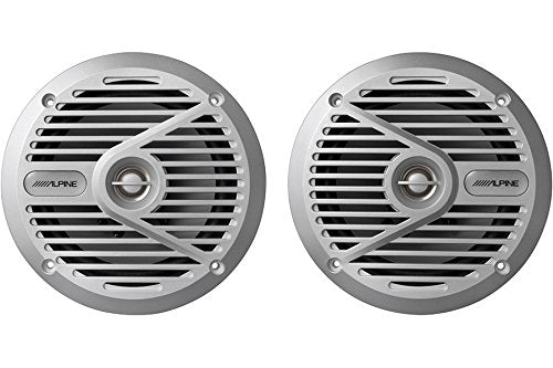 Alpine SPS-M601 6-1/2" 2-way marine speakers (Silver)