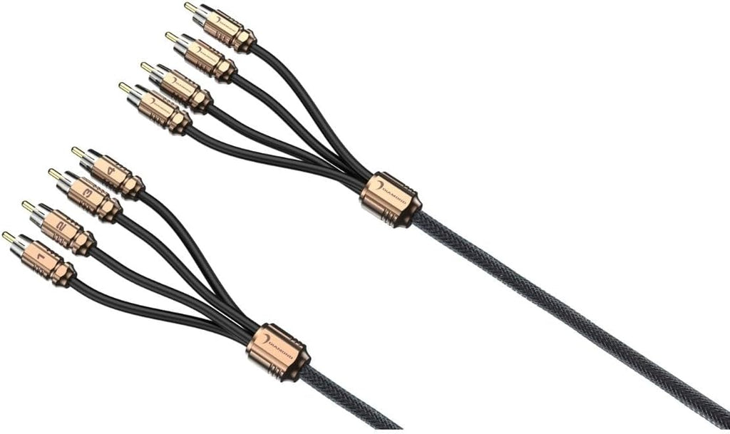 Diamond Audio HX46 6Ft Four Channel RCA Cable