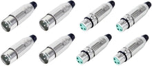 Load image into Gallery viewer, 8 Switchcraft AAA3MZ &amp; AAA3FZ Male &amp; Female XLR Connectors Cable Mount