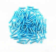 Charger l&#39;image dans la galerie, Nylon 16-14 AWG Wire Connectors Electrical Crimp Butt Connector Fully Insulated Splice Wire Terminals Blue