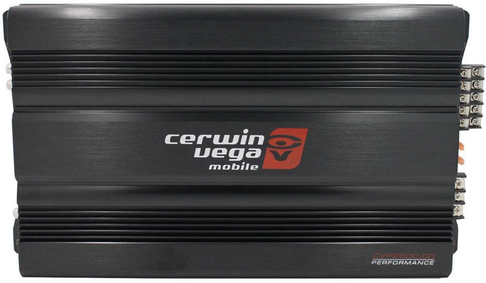 Cerwin Vega CVP2500.5D 2500W 5-Channel Car Audio Amplifier + 4 Gauge Amp Kit