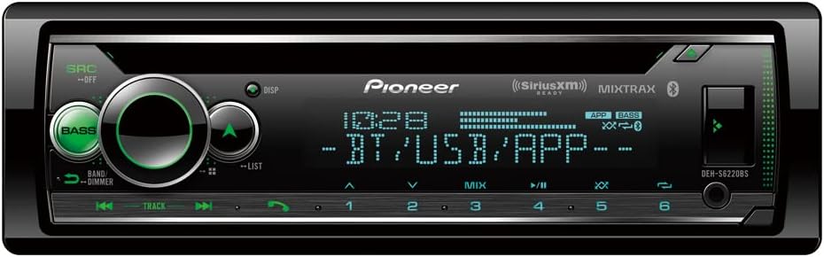 Pioneer DEH-S6220BS 1-DIN In-Dash CD/DM Bluetooth & Kit Fit 2002-2005 Hyundai Accent