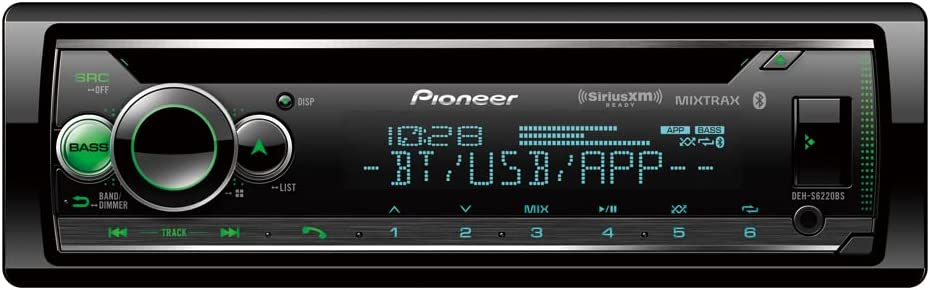 Pioneer DEH-S6220BS 1-DIN CD/DM Bluetooth & Dash Kit Fit 1990-2001 Acura Integra