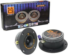 Load image into Gallery viewer, Mr. Dj USA HDT800B Pair 4-Inch Aluminum Bullet Titanium Horn Tweeter Driver (Black)