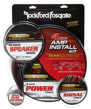 Charger l&#39;image dans la galerie, Rockford RFK4X 4 AWG Complete Amplifier Install Kit