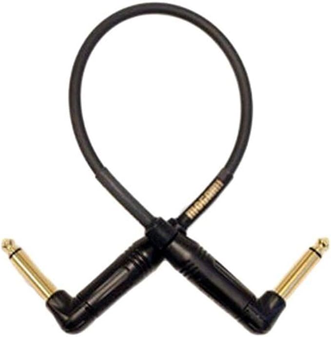 Mogami GOLD INSTRUMENT-0.5RR Right Angle to Right Angle Pedal Cable - 6 inch