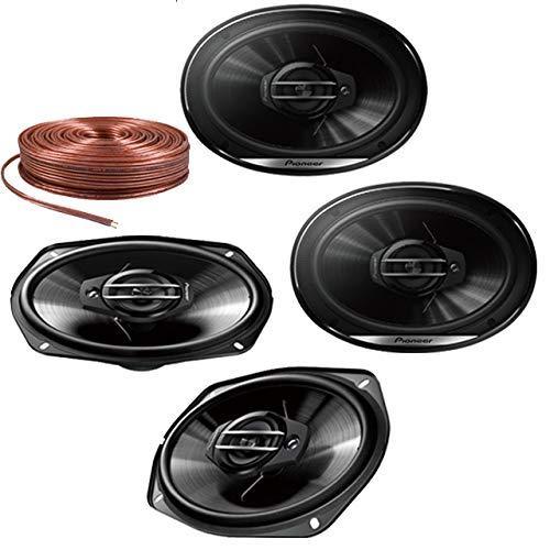 4 Pioneer TS-G6930F 6"x9" 800 Watts 3-Way Coaxial Car Speakers and Absolute SW16G50 50' 16 Gauge Speaker Wire