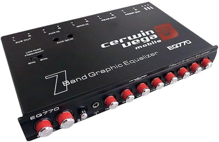 Cerwin Vega EQ770 7-Band Graphic Equalizer with Auxiliary Input