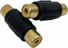 Load image into Gallery viewer, American terminal ATFF-100B-20 Gold RCA Female-to-Female Coupler Adapter 20 Pack