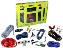 Charger l&#39;image dans la galerie, MK Audio KIT4 2000W Car Audio Marine Blue 4 Gauge Pro AMP Amplifier Power Wiring Kit