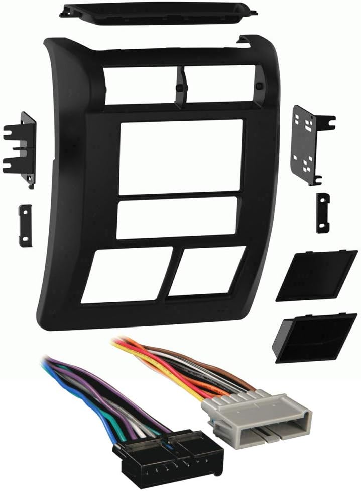 Metra 95-6549 Double DIN Dash Kit Fits Jeep Wrangler TJ 1997-2002 Bundle