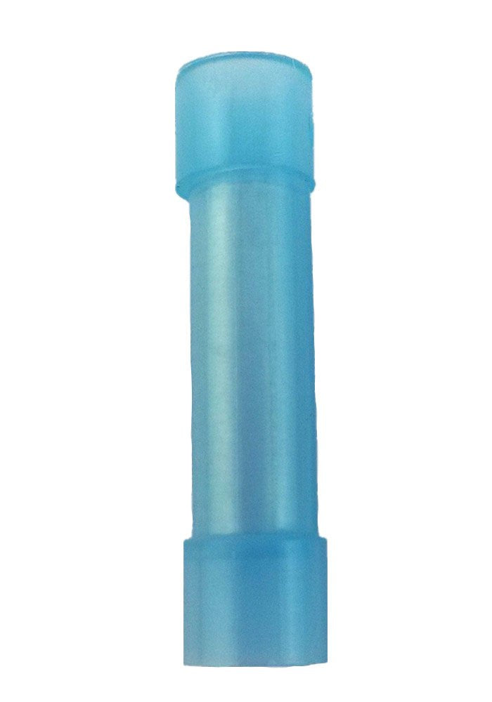 1 - Butt Connector (Blue; 16 - 14 gauge), 100 pk, Nylon, BNBC