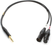 Load image into Gallery viewer, Mogami GOLD INSERT XLR-06 Gold Insert XLR Cable - 1/4-inch TRS Male to XLR Male/Female - 6 foot