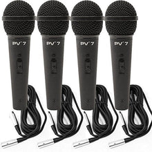 Charger l&#39;image dans la galerie, 4 Peavey PV7 ND Magnet Dynamic Microphone with XLR to XLR Cable