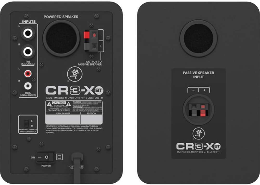Mackie CR3-XBT Creative Reference Series 3" Multimedia Monitors Bluetooth