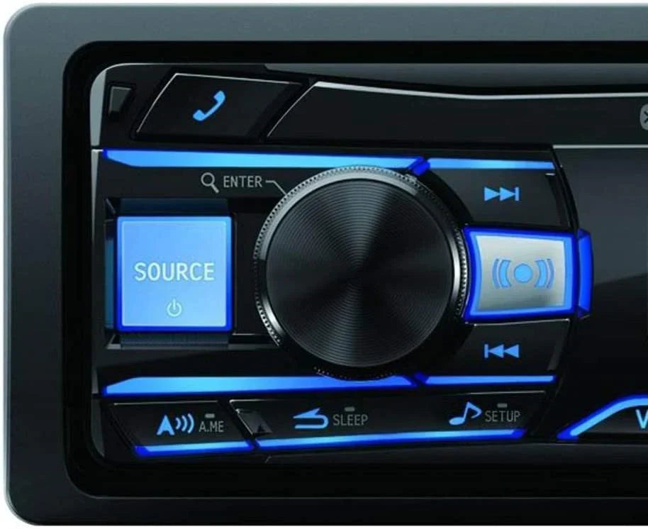 1-Din Alpine Digital Media Bluetooth Stereo Receiver + Metra 99-8211 Dash Kit Fit 2000-2004 Toyota Avalon