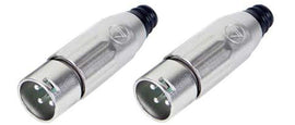 8 Switchcraft AAA3MZ AAA Series 3 Pin XLR Male Cable Mount, Silver Pins / Nickel Metal