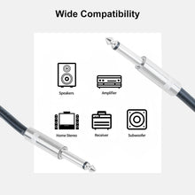 Charger l'image dans la galerie, MK Audio MKQQM6 1/4" to 1/4" 6 FT. Wire PA DJ Pro Audio Speaker Cable