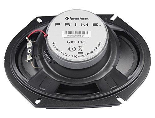 2 Rockford Fosgate R168X2 Prime 220W Max (110W RMS) 6" x 8" 2-Way PRIME Series Coaxial Car Speakers