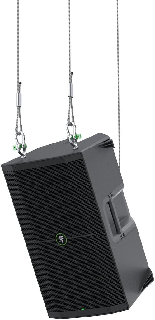 2 Mackie Thump215XT 1400W Boosted 15" Powered Speaker & MR DJ Speaker Stand & 12' XLR Cables