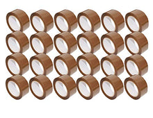Charger l&#39;image dans la galerie, American Terminal 24 Rolls Brown Packing Tape 3&quot; x 110 Yards Strong Heavy Duty Sealing Adhesive Tapes for Moving Packaging Shipping Office and Storage (1x 24 Rolls)
