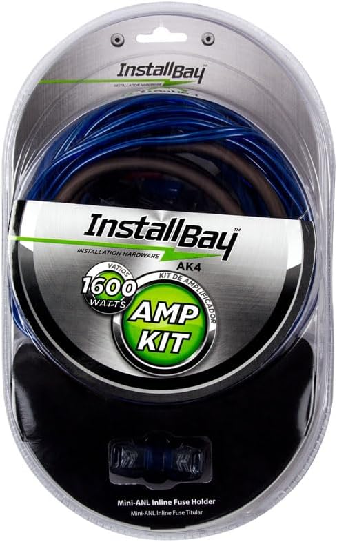Install Bay AK4 4 GA Value AMP Kit Complete 1600w - Each