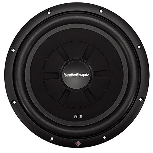 Rockford Fosgate R2SD4-12 12 Inch 500 Watt Shallow Mount Slim Car Subwoofer, Black (4 Pack)