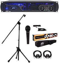 Charger l&#39;image dans la galerie, Peavey IPR2 3000 3,000 Watt Class D Pro Power Amplifier Amp+Mic System+2 Cables