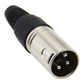 MR DJ XLRMH10 10 3-Pin XLR Male Connector Heads for Audio Microphone & DMX Cable Applications