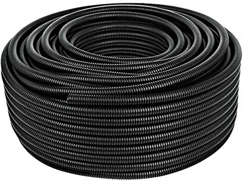 40 Ft 1" Split Wire Loom Conduit Polyethylene Tubing Black Color Sleeve Tube RV