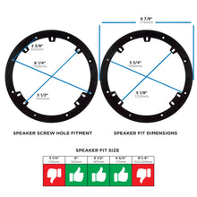 Charger l'image dans la galerie, Metra 82-4301 Universal 1 Inch Spacer Rings - 6 to 6.75 Inch