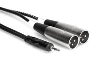 Charger l&#39;image dans la galerie, Hosa Stereo Breakout Cable, 3.5 mm Mini Stereo TRS to Dual XLR3M