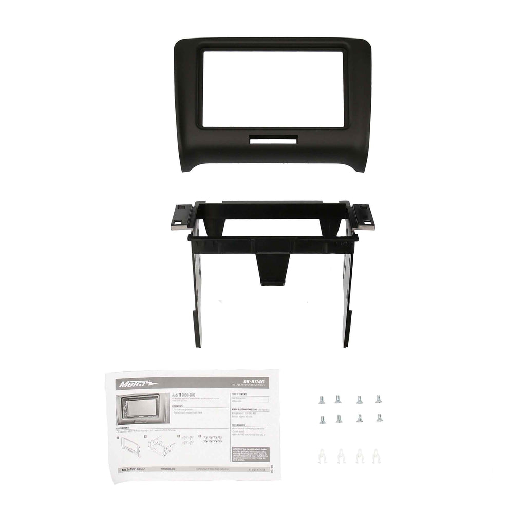 Metra 95-9114B Double-DIN Car Stereo Dash Kit - Compatible Fits for Audi TT 2008-2015